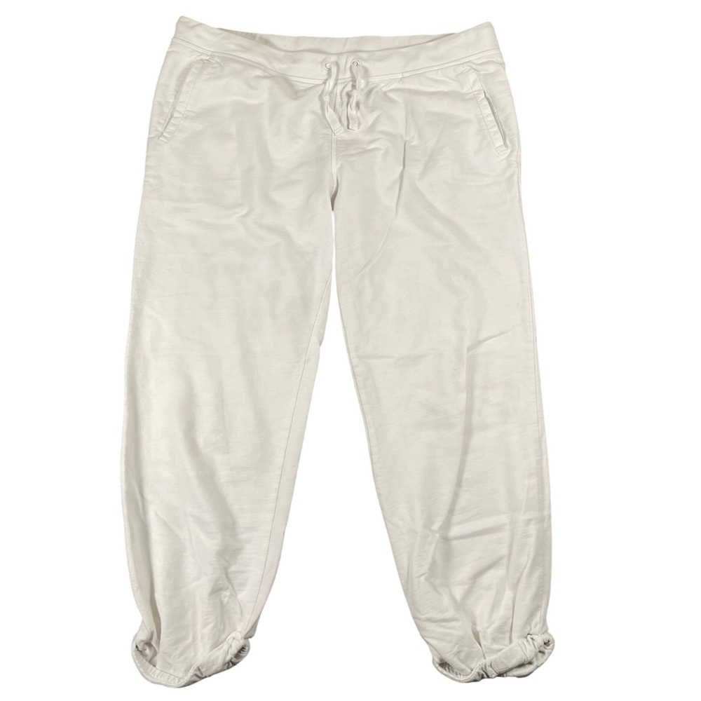 Body Glove White Cotton Drawstring Jogger Pants
